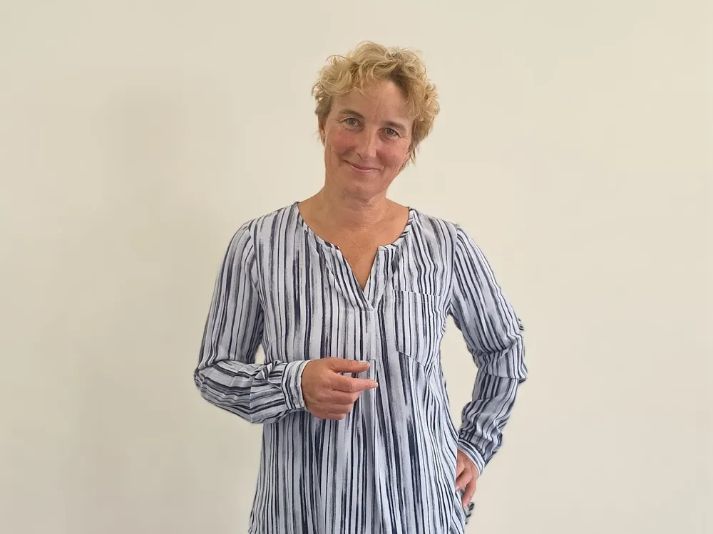 Marie Hlaváčová při práci